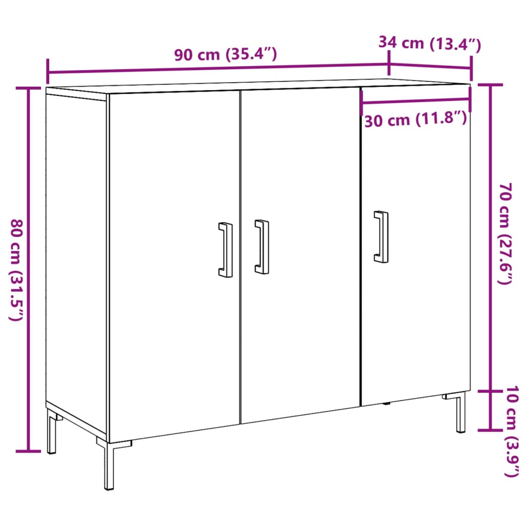 Wardrobe, old wood, 90x34x80 cm, processed wood