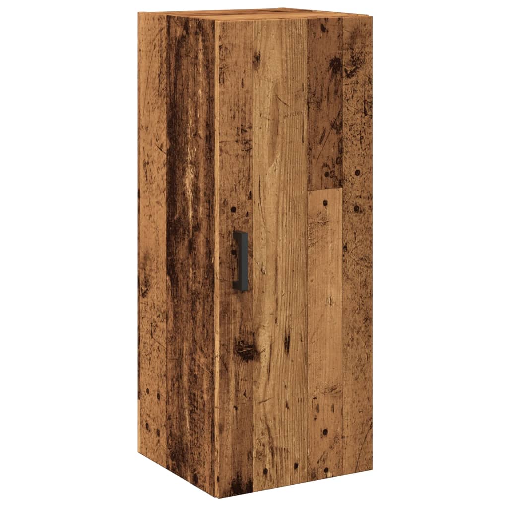 Wall cabinet, old wood, 34.5x34x90 cm, processed wood