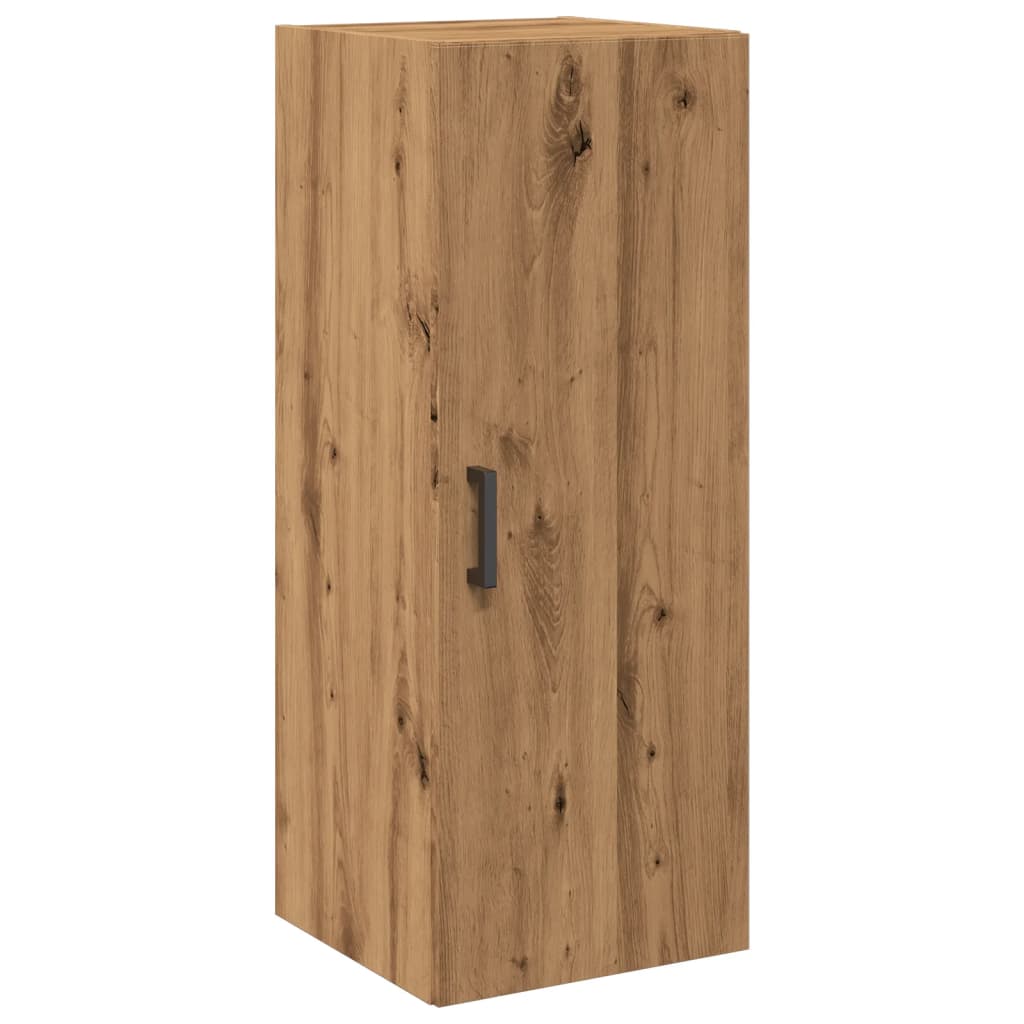 Handcrafted oak wall cabinet, 34.5x34x90 cm, processed wood