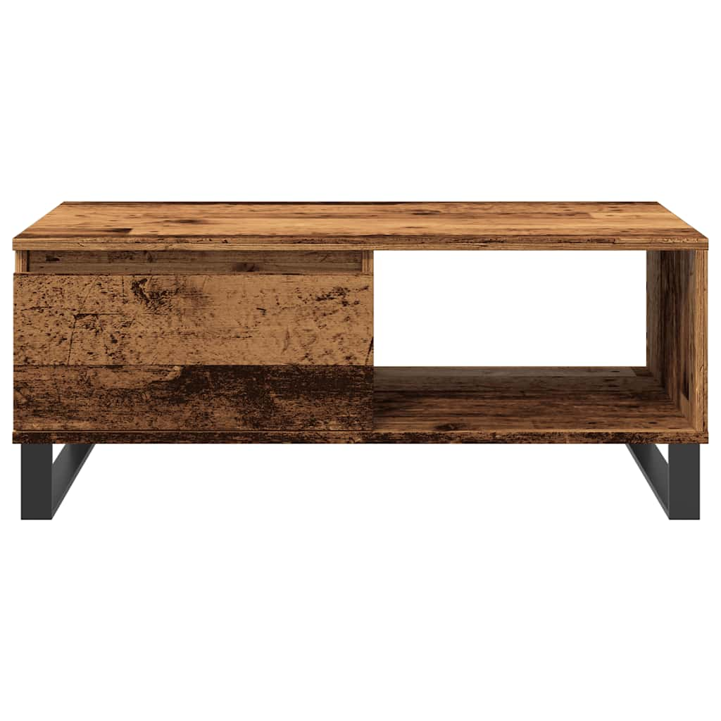 Coffee table, old wood, 90x50x36.5 cm, processed wood