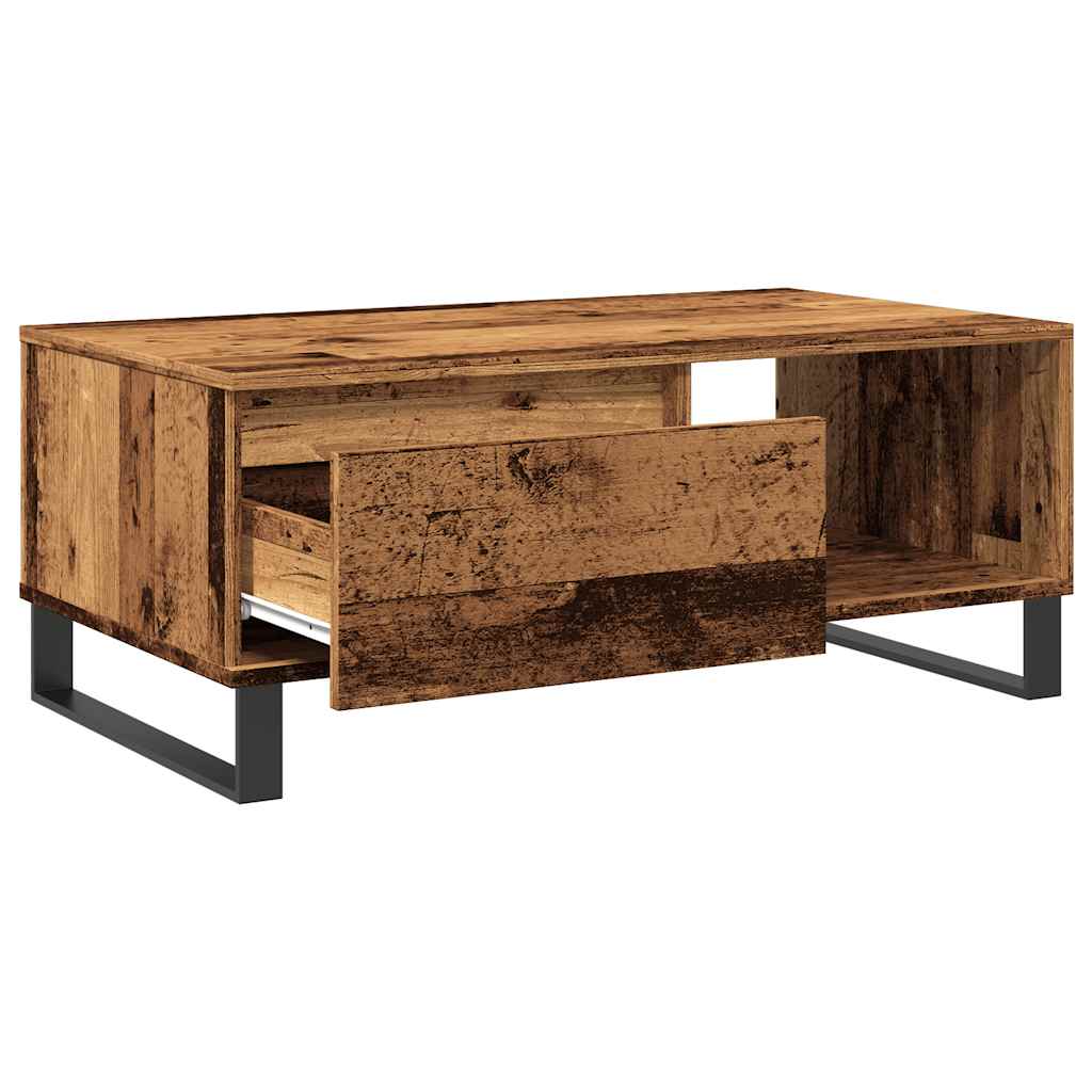 Coffee table, old wood, 90x50x36.5 cm, processed wood