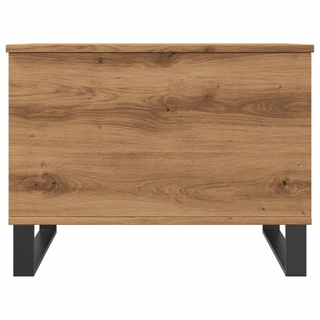 Handcrafted oak coffee table, 60x44.5x45 cm, processed wood