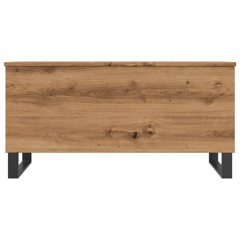 Handcrafted oak coffee table, 90x44.5x45 cm, processed wood