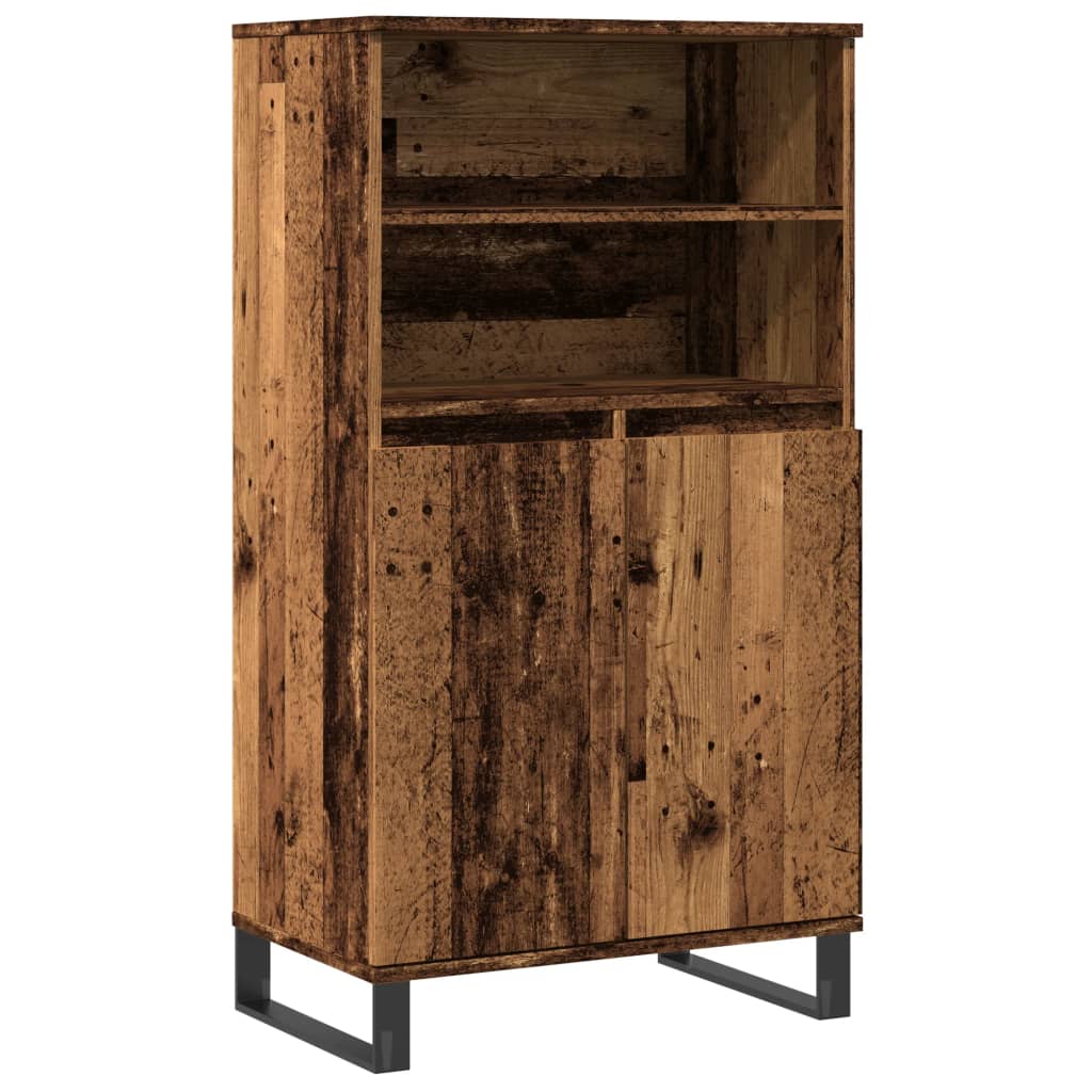 Tall cabinet, old wood, 60x36x110 cm, processed wood