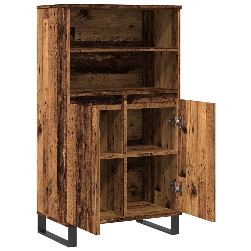 Tall cabinet, old wood, 60x36x110 cm, processed wood