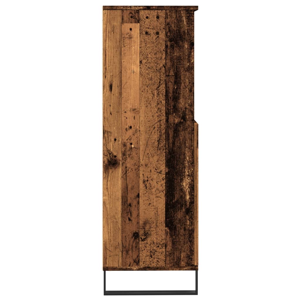 Tall cabinet, old wood, 60x36x110 cm, processed wood