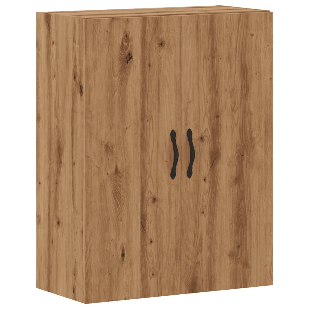 Handcrafted oak wall cabinet, 69.5x34x90 cm, processed wood