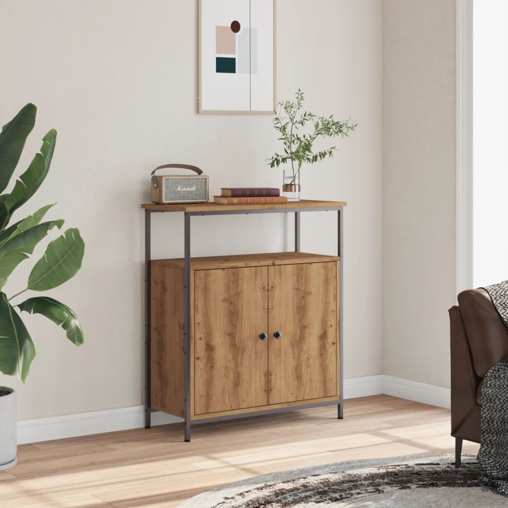 Sideboard, handcrafted oak, 70x30x80 cm, processed wood