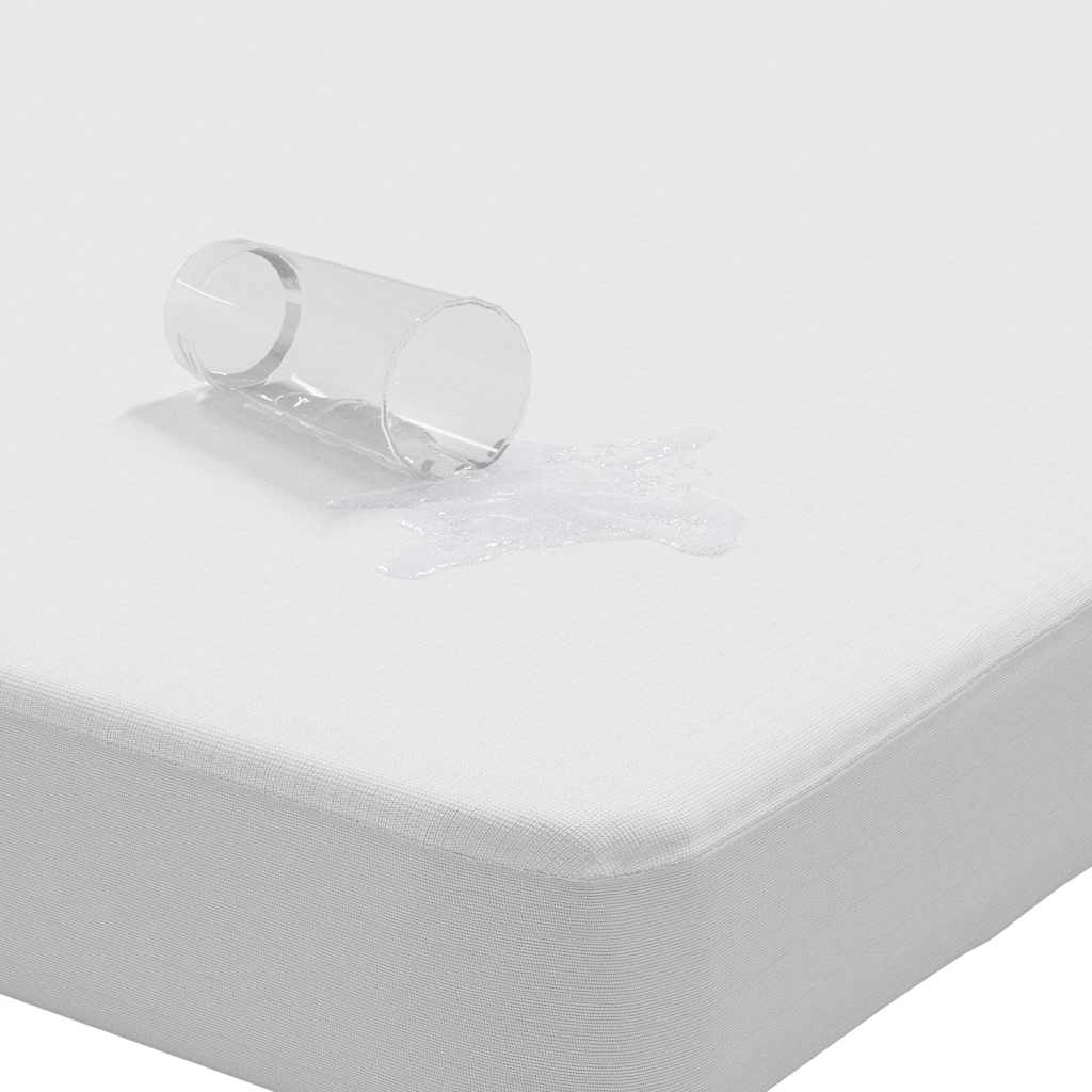 Mattress protector, white, 140x190 cm, waterproof