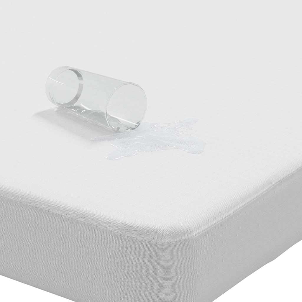 Mattress protector, white, 90x200 cm, waterproof