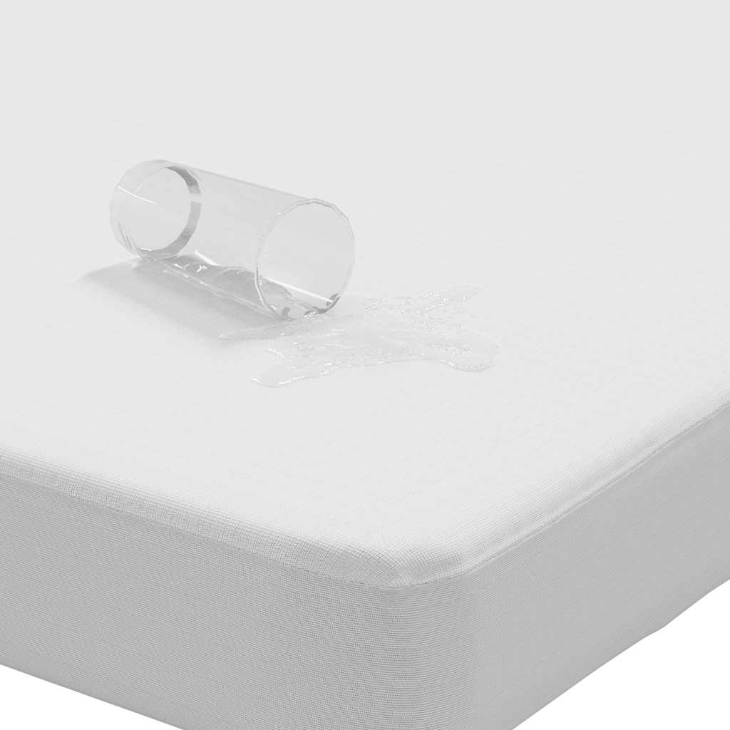 Mattress protector, white, 90x220 cm, waterproof