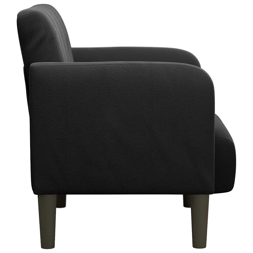 Sofa Chair with Armrests Black 54 cm Velvet