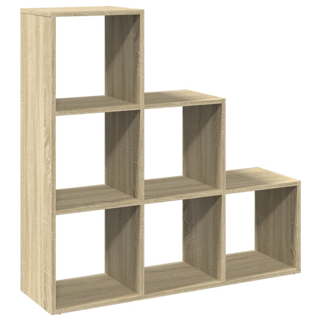 Bibliotecă/separator 3 niveluri stejar sonoma 99x29x99 cm lemn