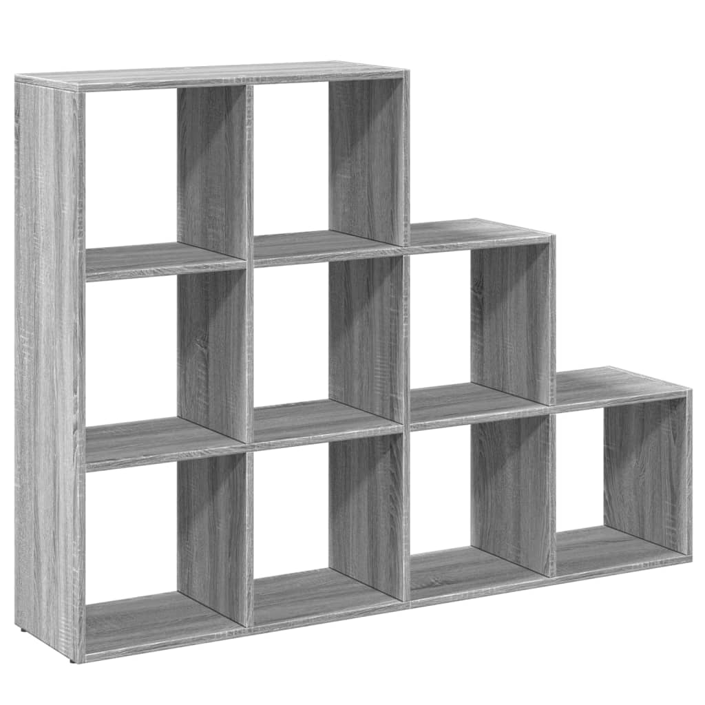 Bookcase/room divider sonoma gray 137.5x29x103.5 cm wood