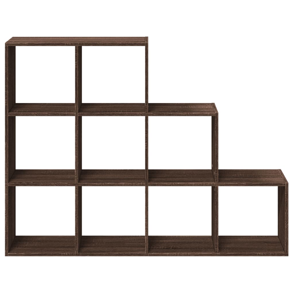 Bookcase/room divider brown oak 137.5x29x103.5 cm wood