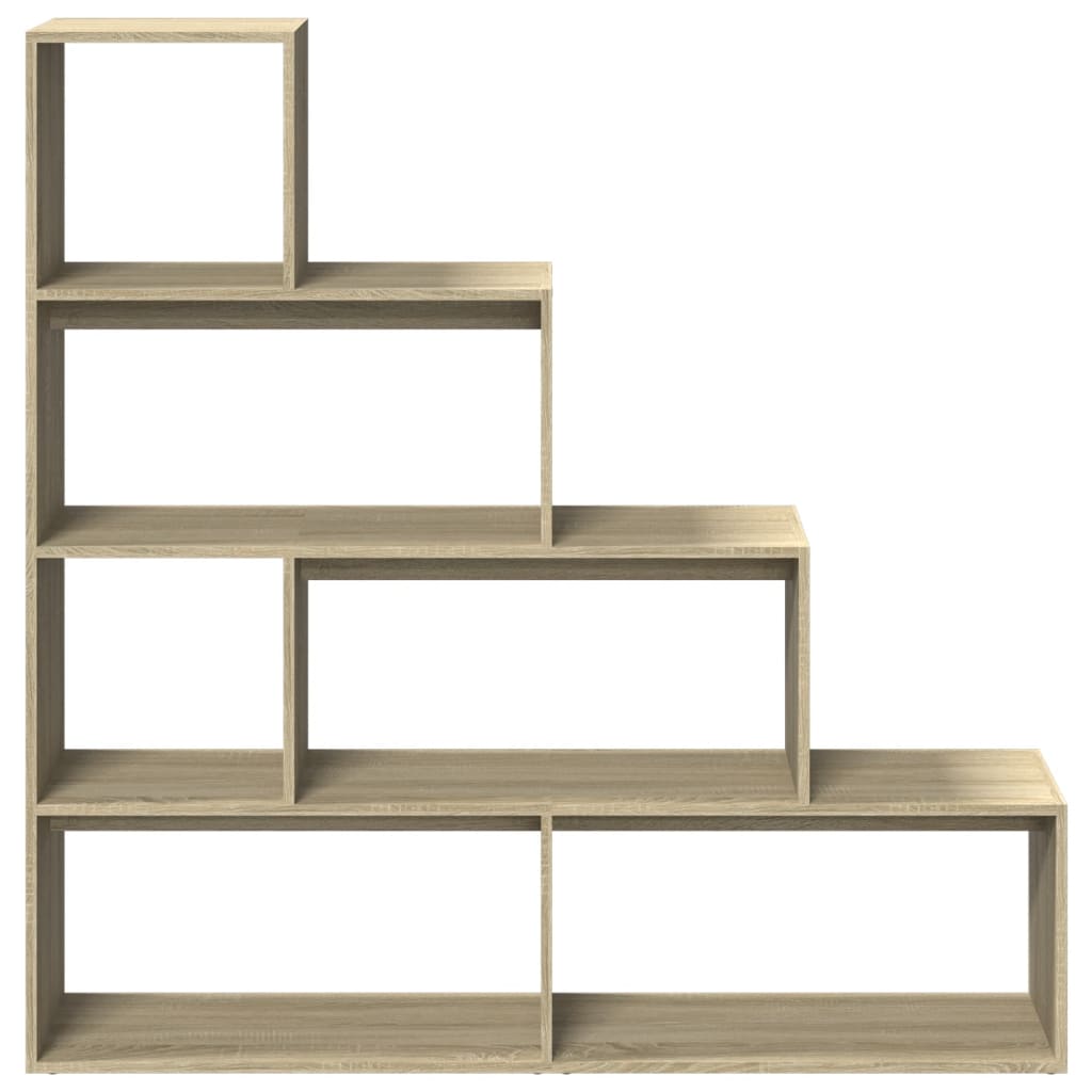 Bookcase/room divider sonoma oak 143.5x29x143.5cm wood