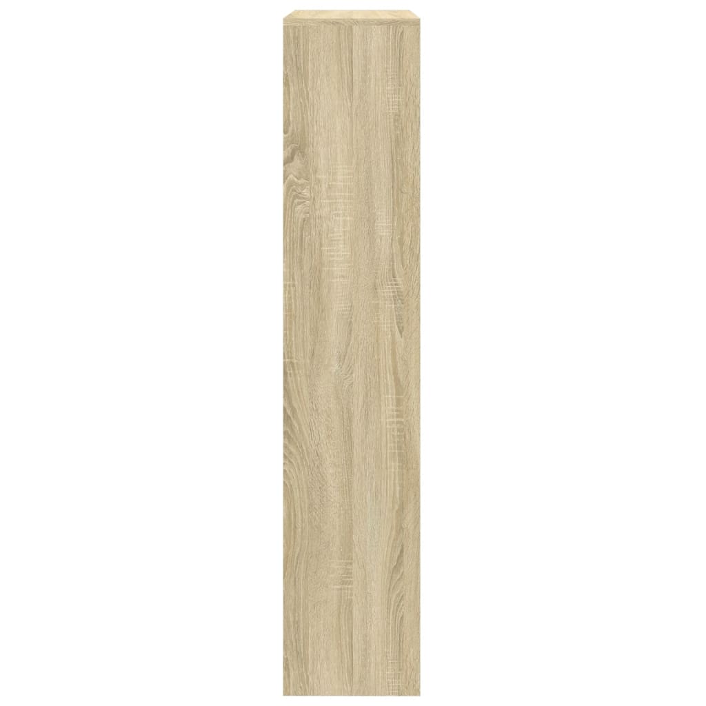 Bookcase/room divider sonoma oak 143.5x29x143.5cm wood