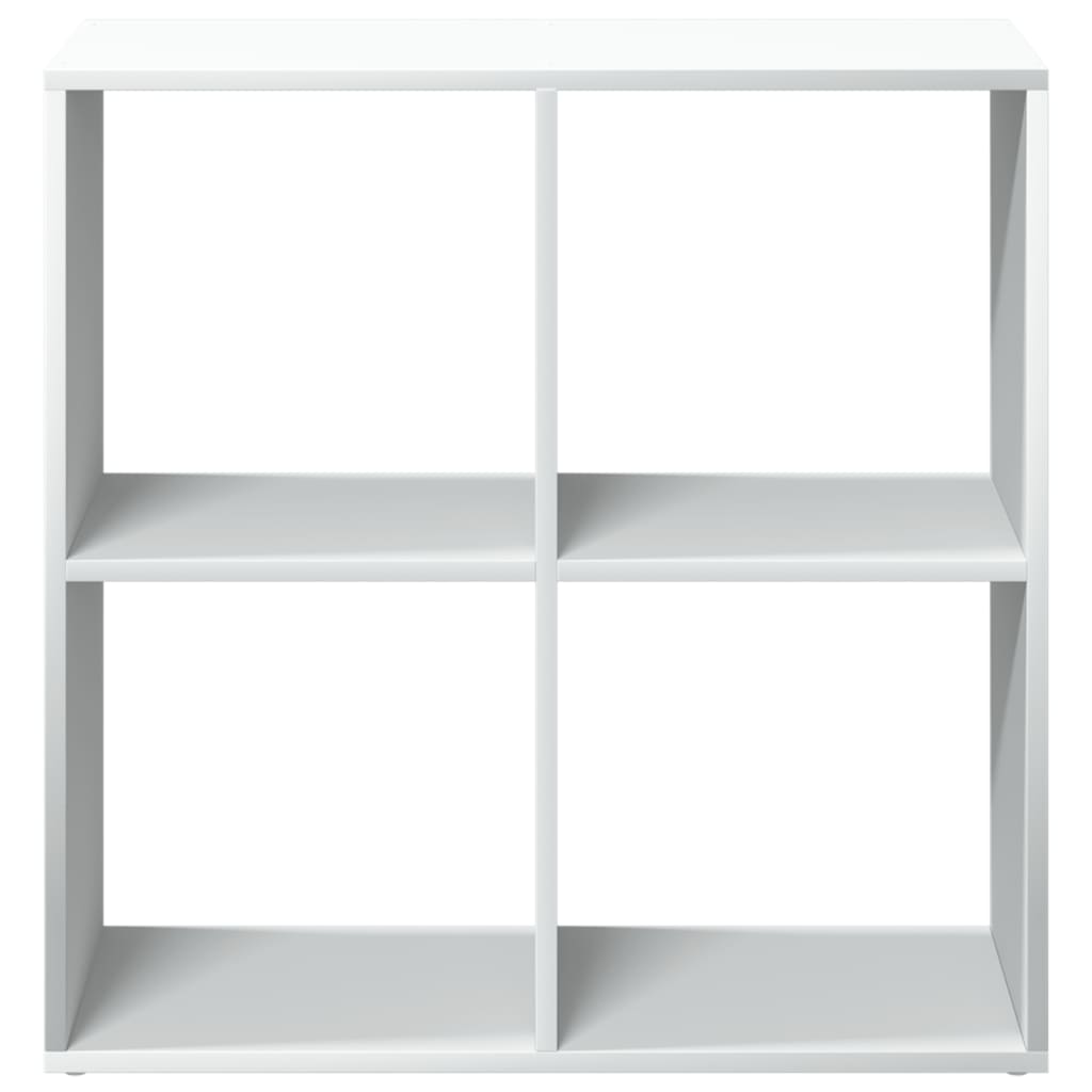 Bookcase/room divider white 69.5x29x69.5 cm processed wood