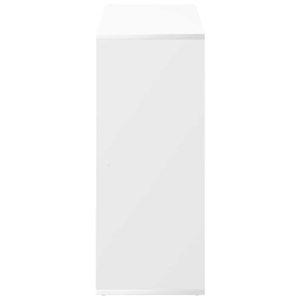 Bookcase/room divider white 69.5x29x69.5 cm processed wood