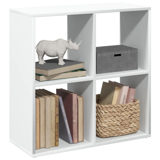 Bookcase/room divider white 69.5x29x69.5 cm processed wood