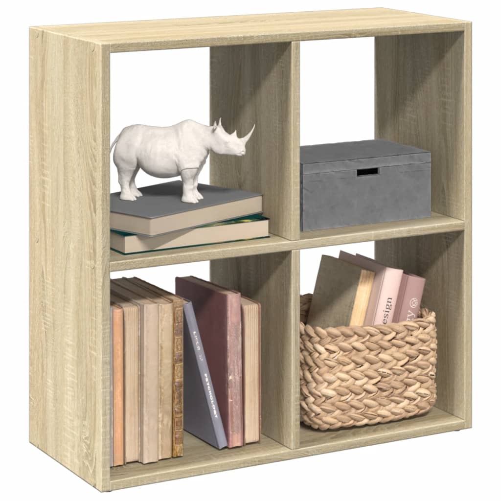 Bookcase/room divider sonoma oak 69.5x29x69.5 cm wood