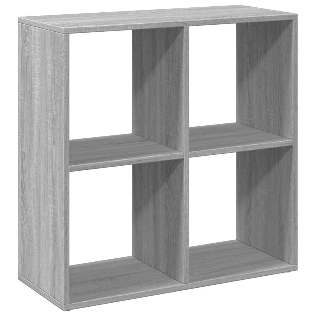 Bookcase/room divider, sonoma gray, 69.5x29x69.5 cm, wood