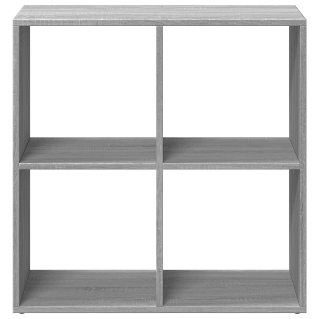 Bookcase/room divider, sonoma gray, 69.5x29x69.5 cm, wood