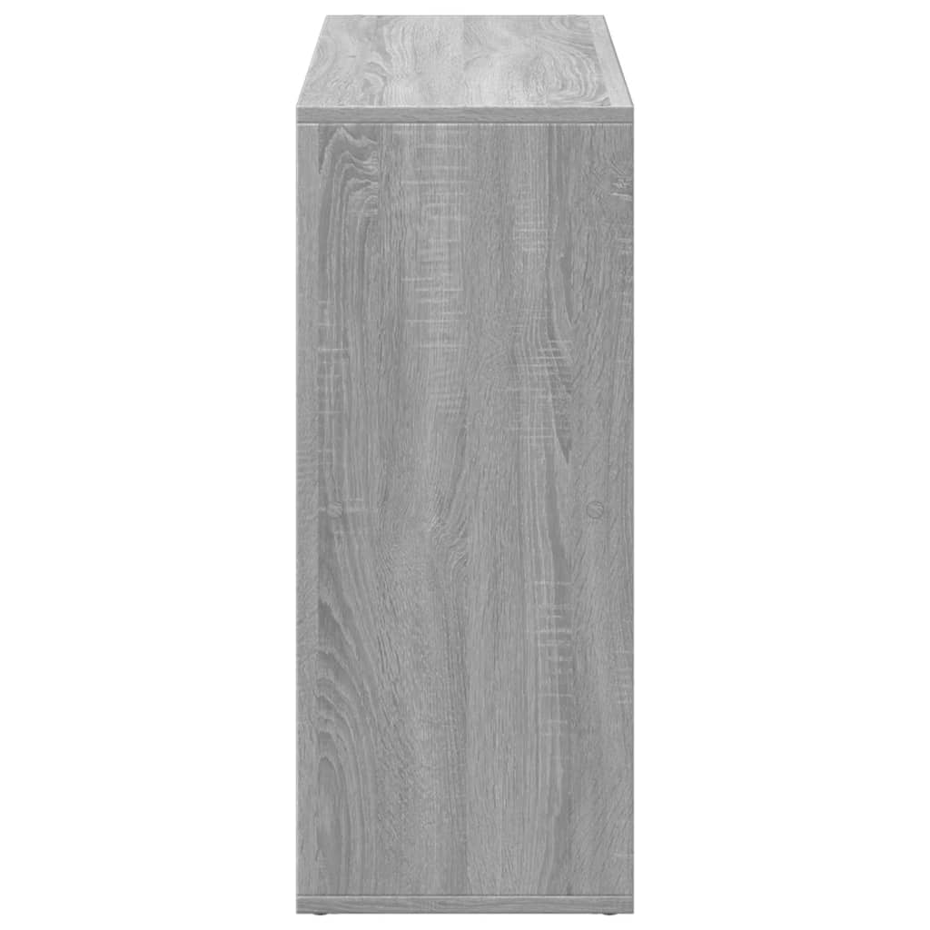 Bookcase/room divider, sonoma gray, 69.5x29x69.5 cm, wood