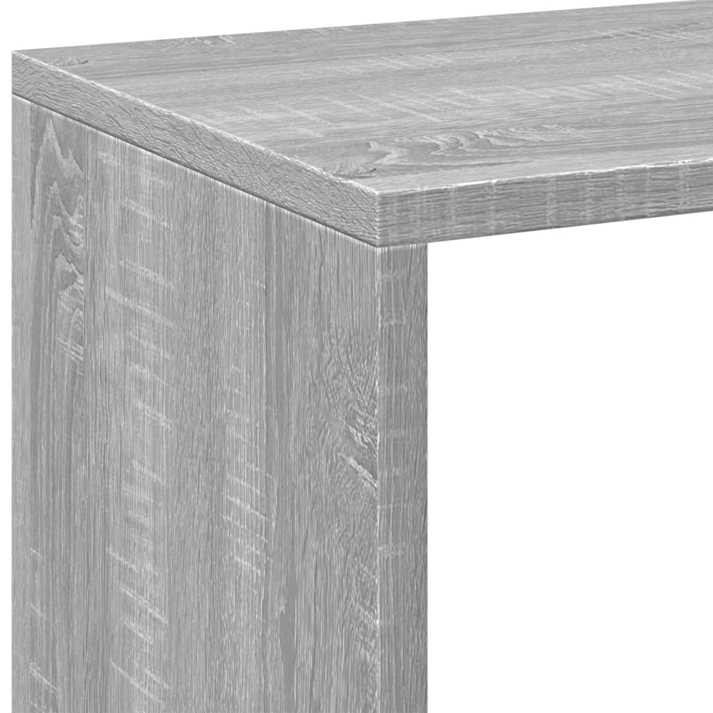 Bookcase/room divider, sonoma gray, 69.5x29x69.5 cm, wood