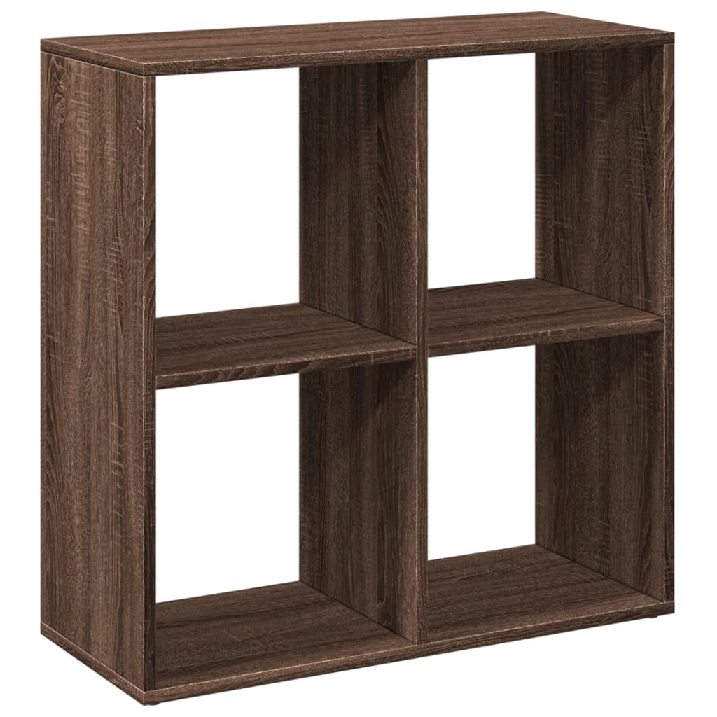 Bookcase/room divider brown oak 69.5x29x69.5 cm wood