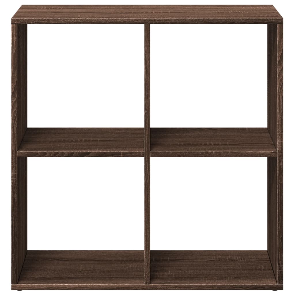 Bookcase/room divider brown oak 69.5x29x69.5 cm wood