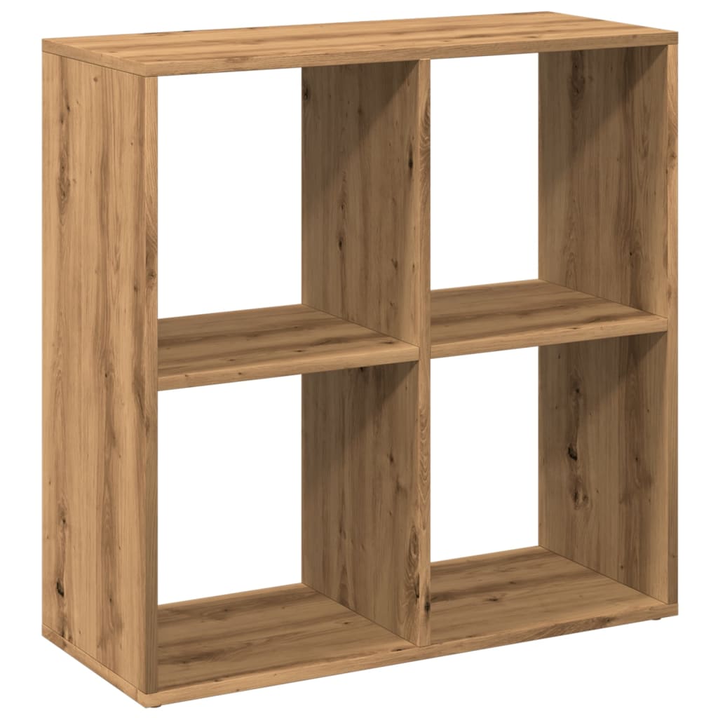 Bookcase/divider, handcrafted oak, 69.5x29x69.5 cm, wood