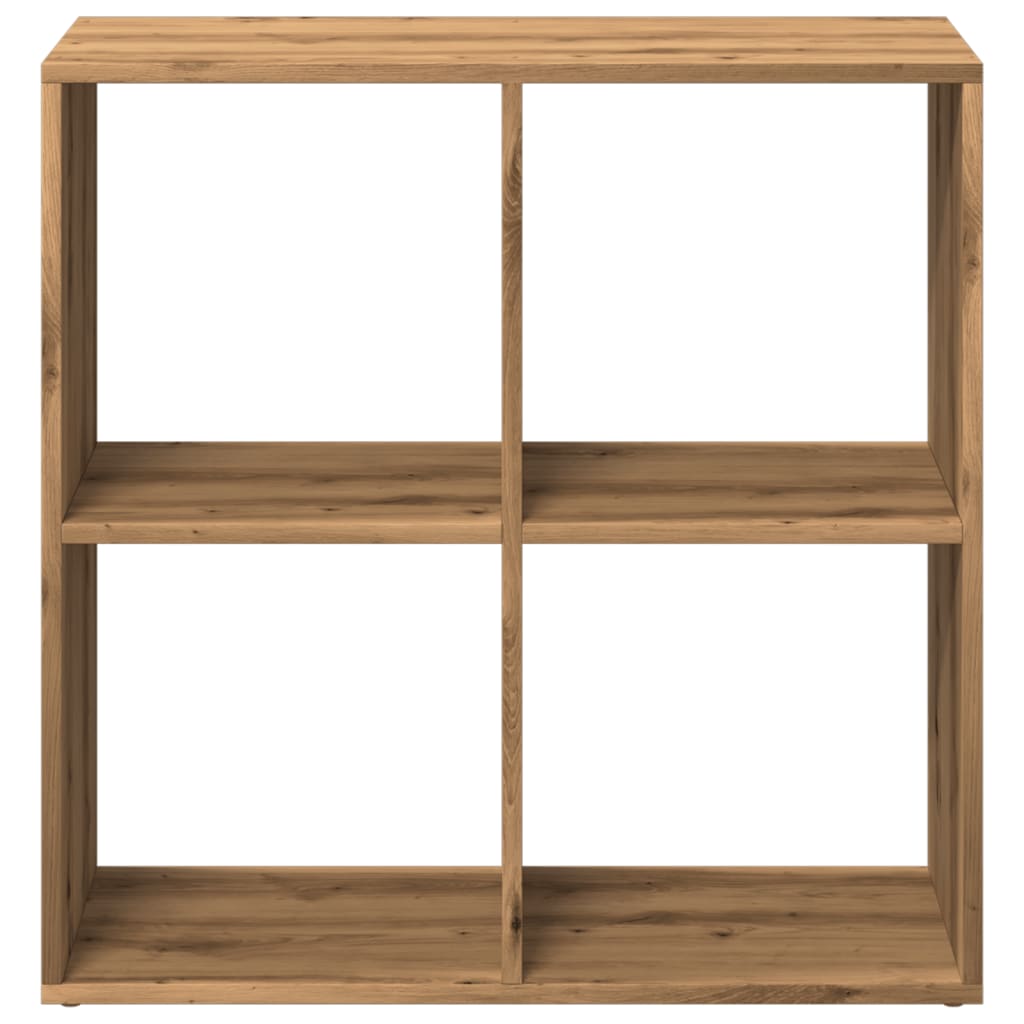 Bookcase/divider, handcrafted oak, 69.5x29x69.5 cm, wood