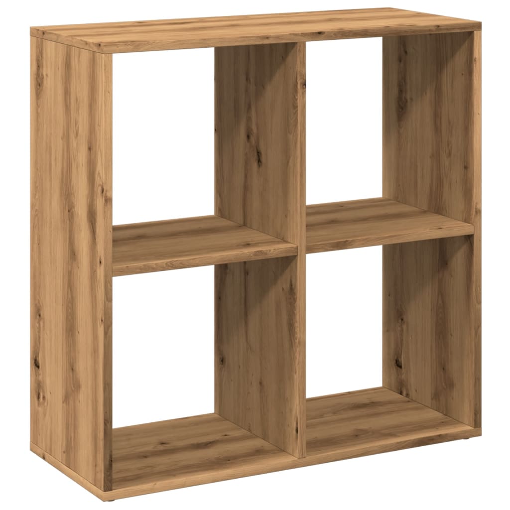 Bookcase/divider, handcrafted oak, 69.5x29x69.5 cm, wood