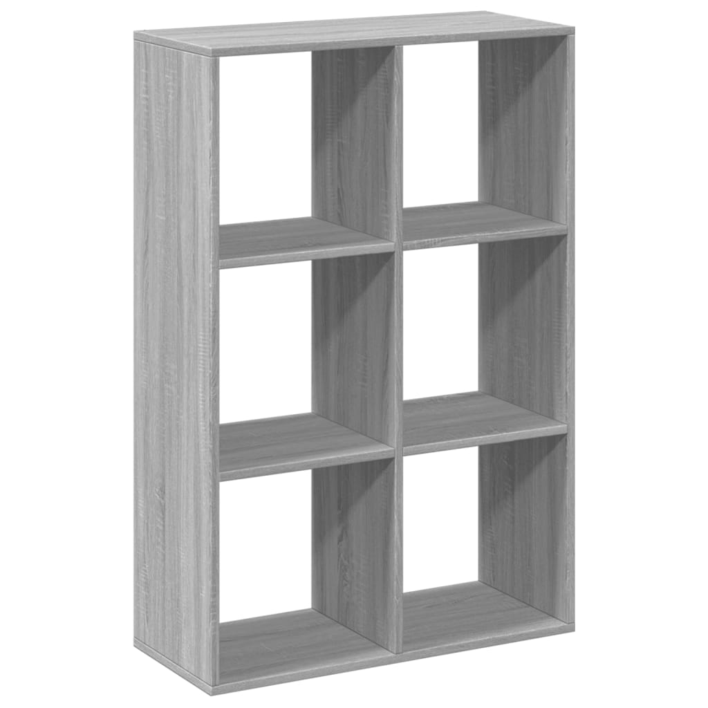 Bookcase/room divider, sonoma gray, 69.5x29x103.5 cm, wood