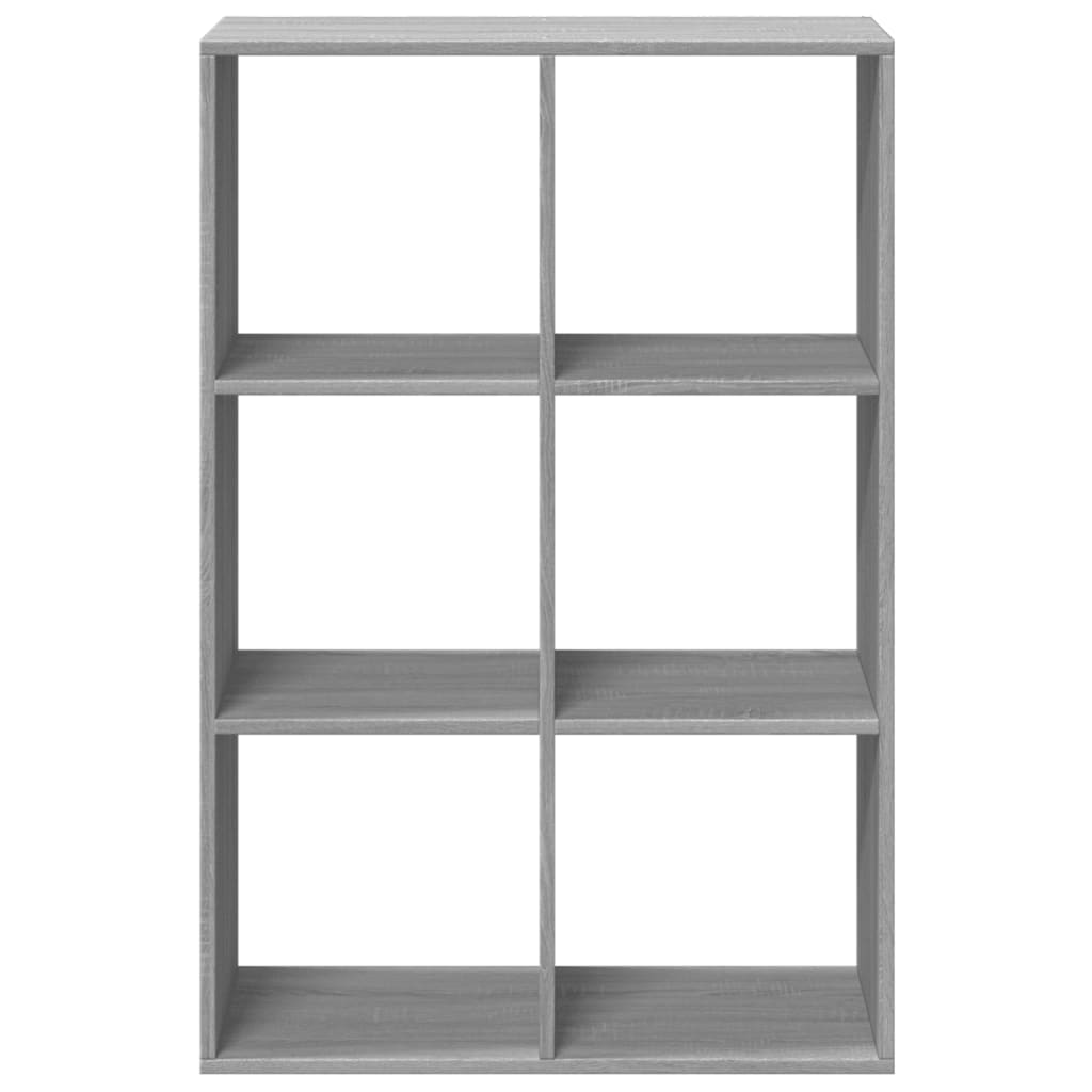 Bookcase/room divider, sonoma gray, 69.5x29x103.5 cm, wood