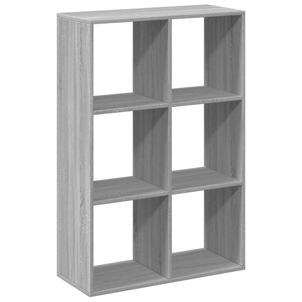 Bookcase/room divider, sonoma gray, 69.5x29x103.5 cm, wood