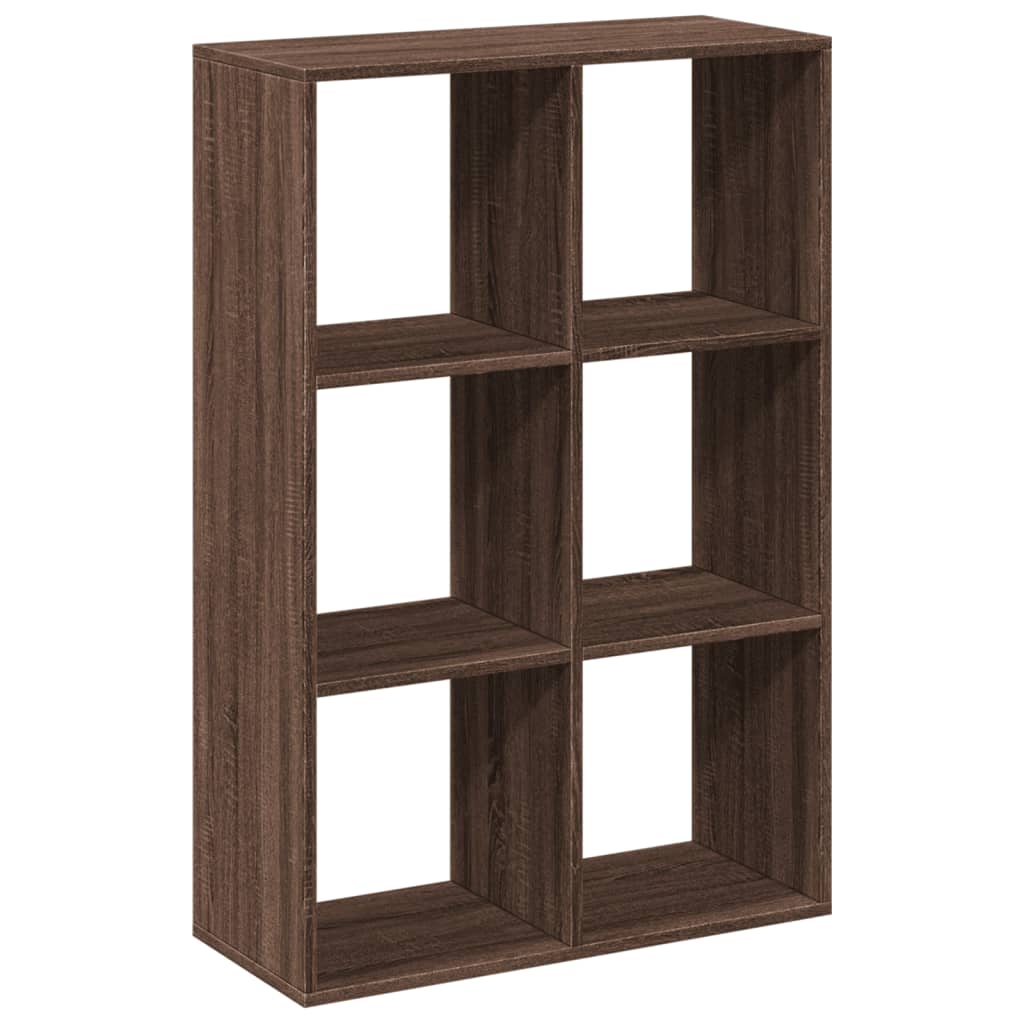 Bookcase/room divider brown oak 69.5x29x103.5 cm wood