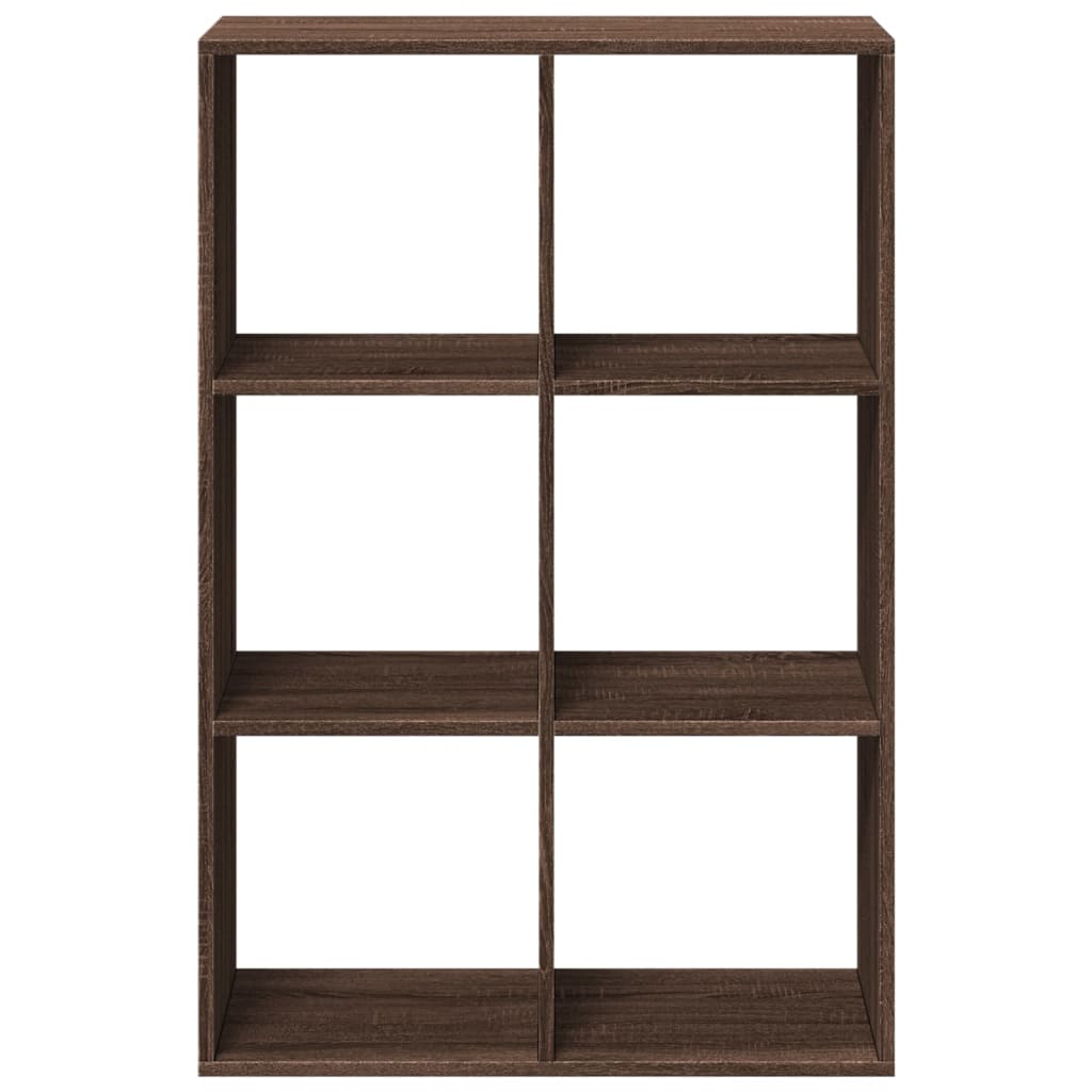 Bookcase/room divider brown oak 69.5x29x103.5 cm wood