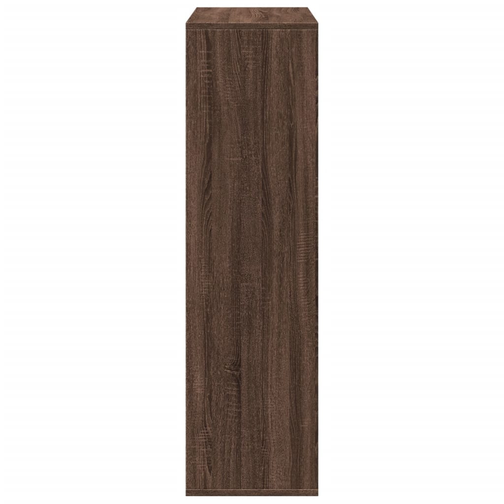 Bookcase/room divider brown oak 69.5x29x103.5 cm wood