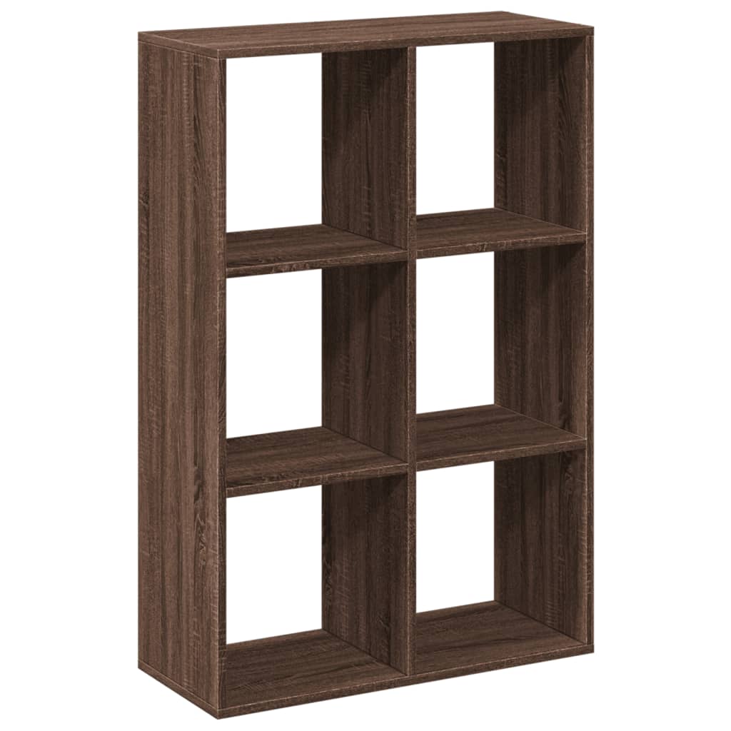 Bookcase/room divider brown oak 69.5x29x103.5 cm wood