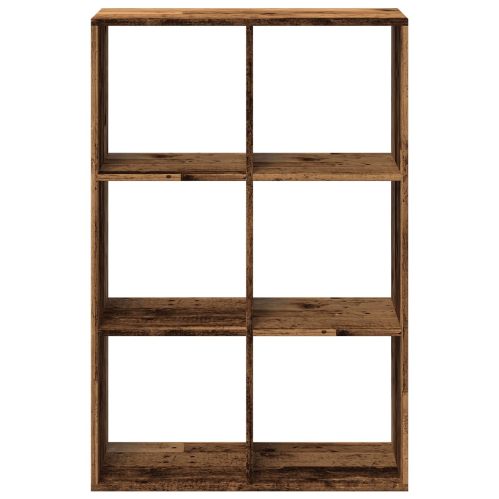 Bookcase/room divider, old wood, 69.5x29x103.5 cm, wood