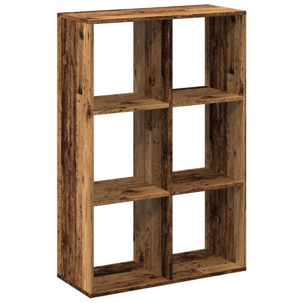 Bookcase/room divider, old wood, 69.5x29x103.5 cm, wood