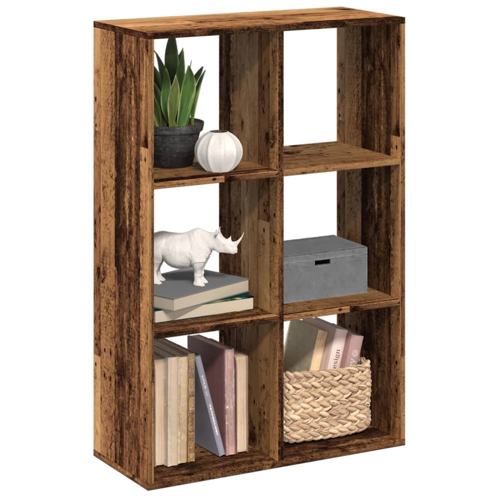 Bookcase/room divider, old wood, 69.5x29x103.5 cm, wood