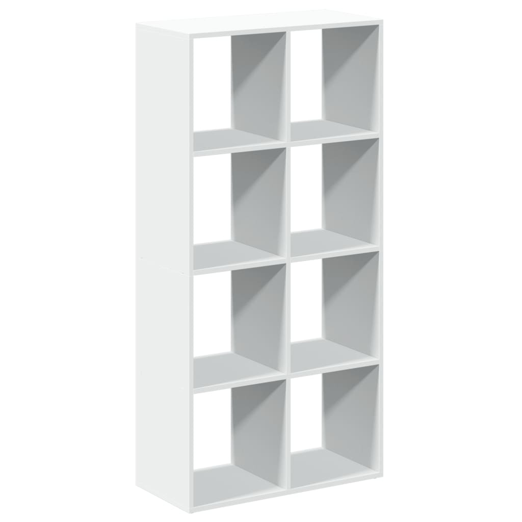 Bookcase/room divider white 69.5x29x137.5 cm processed wood