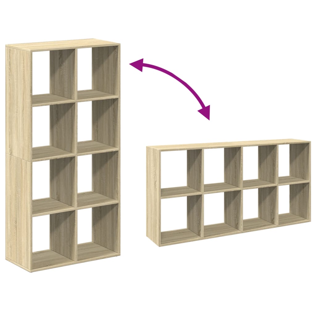 Bookcase/room divider sonoma oak 69.5x29x137.5 cm wood