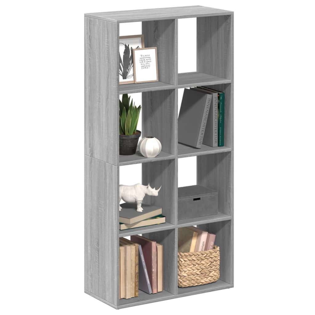 Bookcase/room divider, sonoma gray, 69.5x29x137.5 cm, wood