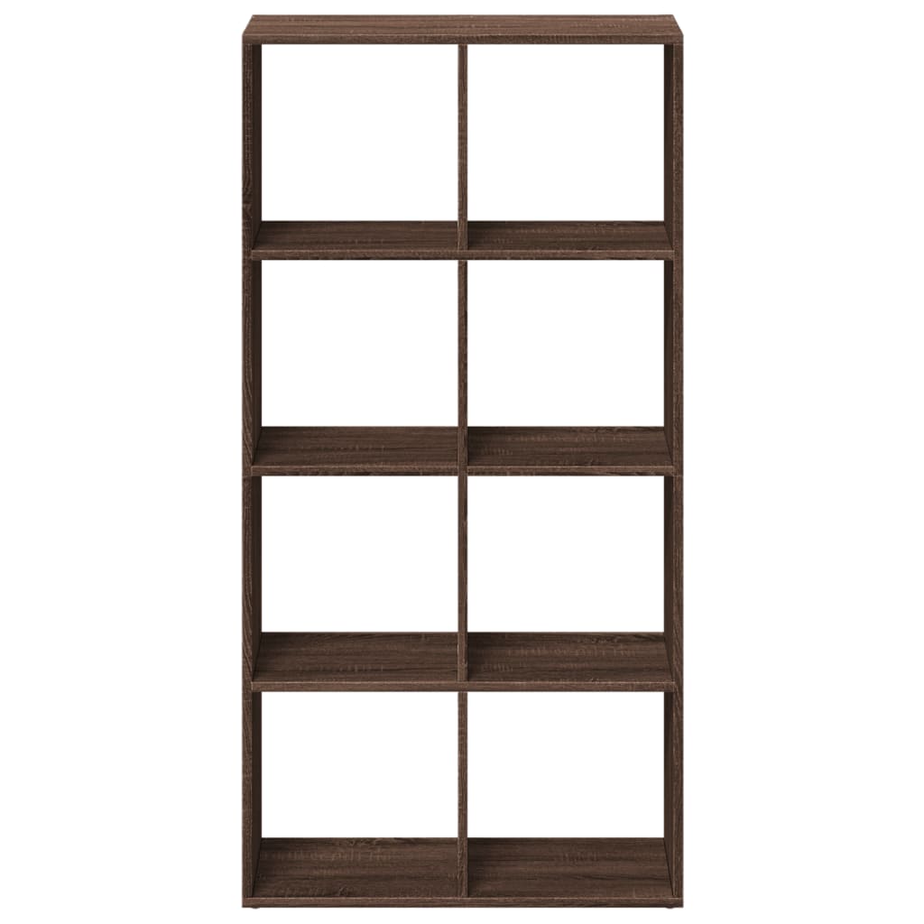 Bookcase/room divider brown oak 69.5x29x137.5 cm wood