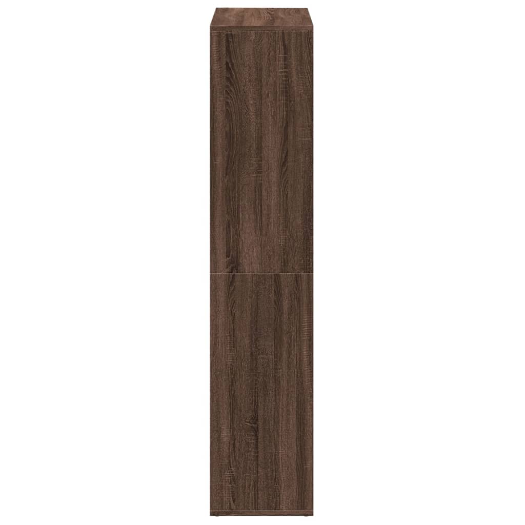 Bookcase/room divider brown oak 69.5x29x137.5 cm wood