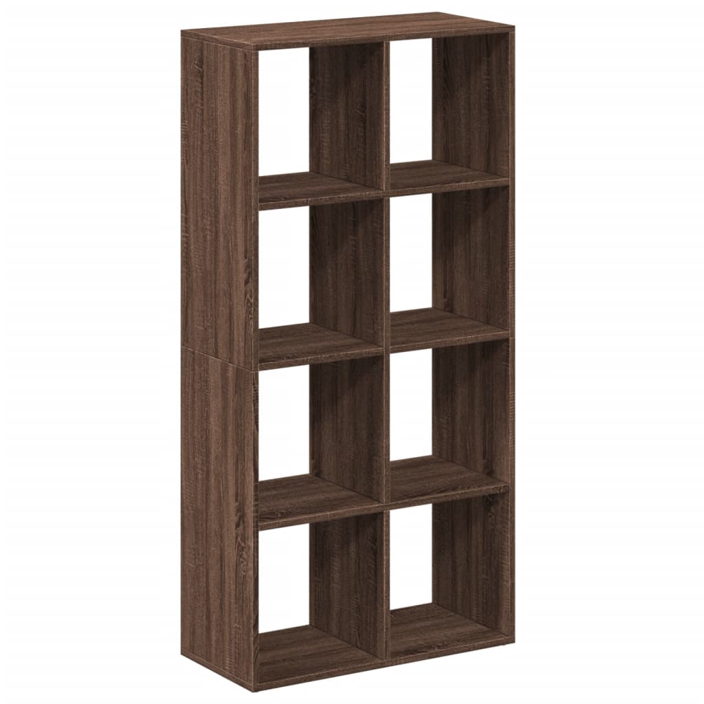 Bookcase/room divider brown oak 69.5x29x137.5 cm wood